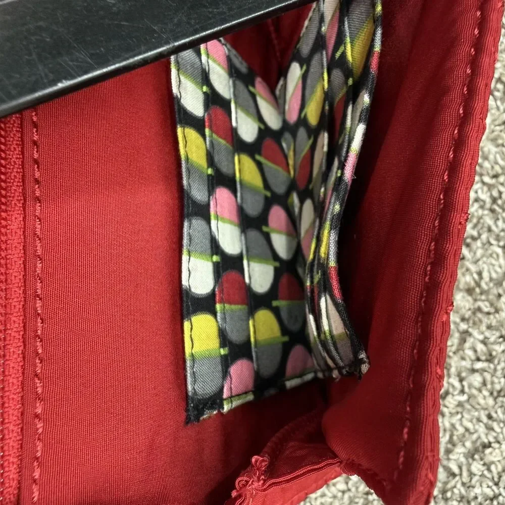 Vera Bradley Mini Hipster Purse Quilted Canyon Red Crossbody Shoulder Bag